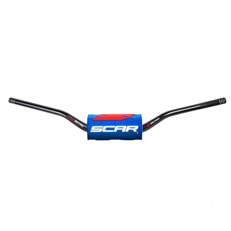 Manillar Scar O2 Ktm Sx 85 de 28mm Negro/Azul.