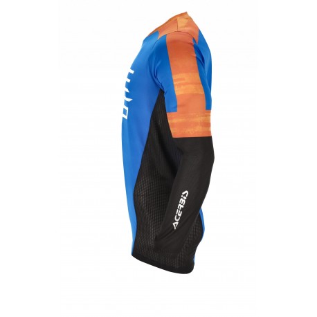 Jersey Acerbis J-Track Two Azul/Naranja.