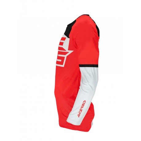 Equipación Acerbis J-Windy Blanco/Rojo.