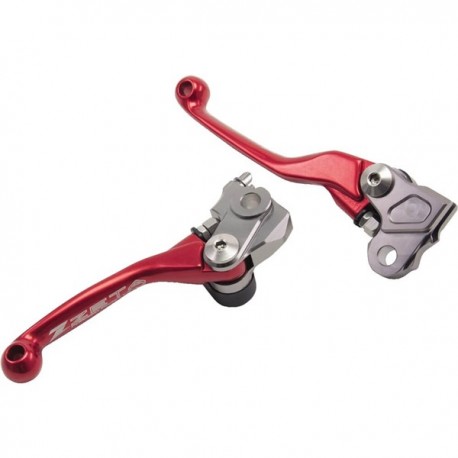 Juego de Manetas Reversibles Zeta Honda Crf 250 r 07-22 Rojo.