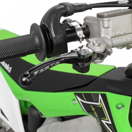 Juego de Manetas Reversibles Zeta Kawasaki Kxf 450 19-22 Negro.