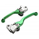 Juego de Manetas Reversibles Zeta Kawasaki Kxf 250 13-20 Verde.
