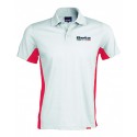 Polo de Hombre Beta Trueba Blanco/Rojo.
