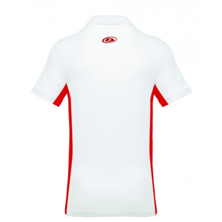 Polo de Hombre Beta Trueba Blanco/Rojo.
