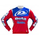 Camiseta de Enduro/Trial Beta Trueba Rojo/Azul.